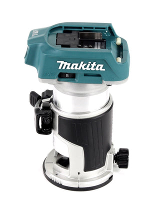 Makita DRT 50 RT1J Akku Multifunktionsfräse 18V Brushless + 1x Akku 5,0Ah + Ladegerät + Makpac - Toolbrothers