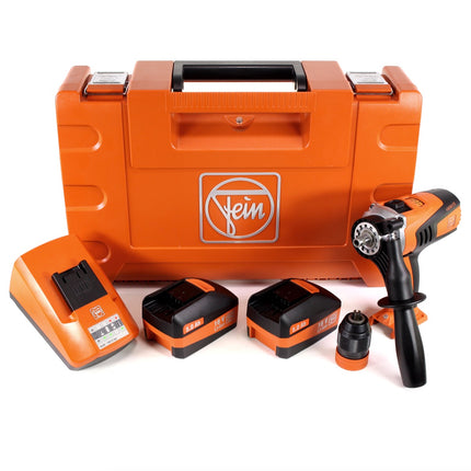 FEIN ASCM 18 QM 4-Gang Brushless Li-Ion Akku Bohr Schrauber im Koffer + 2x 5,0 Ah Akku + ALG 50 ( 71161161000 ) - Toolbrothers