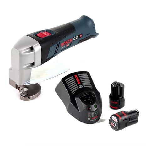 Bosch GSC 12 V-13 Akku Blechschere L-Boxx ready + 2x Akku 3,0Ah + Ladegerät - Toolbrothers