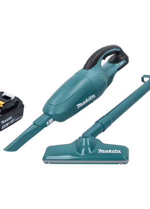 Makita DCL 180 F1 Akku Staubsauger 18 V Grün + 1x Akku 3,0 Ah - ohne Ladegerät - Toolbrothers