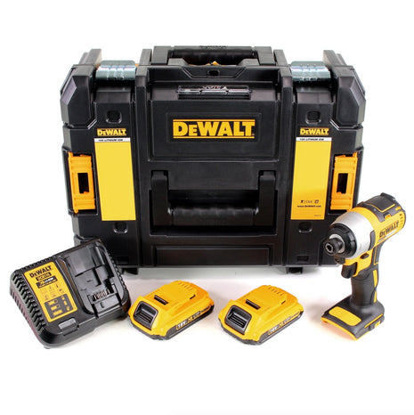 DeWalt DCF 787 D2 Akku Schlagschrauber 18V 1/4" 170Nm Brushless + 2x Akku 2,0Ah + Ladegerät + TSTAK - Toolbrothers