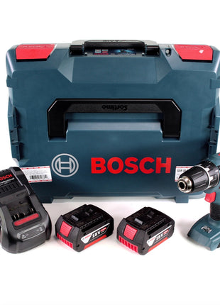 Bosch Professional GSR 18-2-Li Plus Akku Bohrschrauber 18V 63Nm + 2x Akku 5,0Ah  + Schnellladegerät + L-Boxx - Toolbrothers