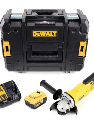 DeWalt DCG 412 P1 Akku Winkelschleifer 18V 125mm + 1x Akku 5,0Ah + Ladegerät + TSTAK - Toolbrothers