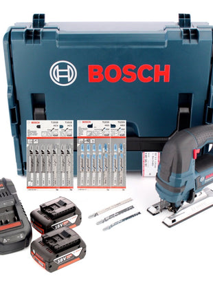 Bosch GST 18 V-Li B Akku Stichsäge in L-Boxx + 2x 5,0 Ah Akku + Ladegerät + 20x Sägeblätter - Toolbrothers