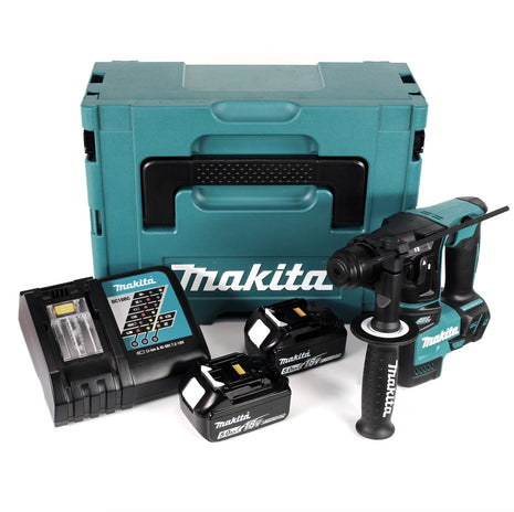 Makita DHR 171 RTJ Akku Bohrhammer Brushless SDS Plus 18V 1,2 J + 2x Akku 5,0Ah + Ladegerät + Makpac - Toolbrothers