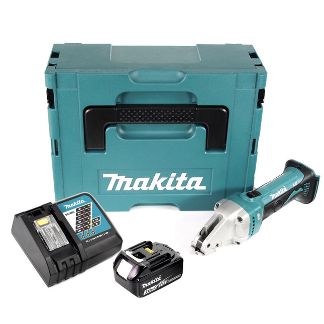 Makita DJS 101 RF1J Akku Blechschere 18V + 1x Akku 3,0Ah + Ladegerät + Makpac - Toolbrothers