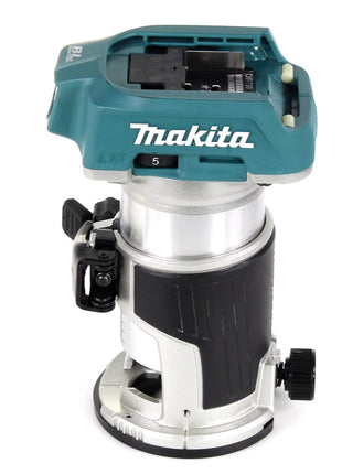 Makita DRT 50 RA1J X2 Akku Multifunktionsfräse 18 V Brushless + 1x Akku 2,0 + Ladegerät + Fräsmodule + Makpac - Toolbrothers