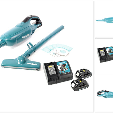 Makita DCL 182 RY Akku Staubsauger 18 V + 2x Akku 1,5 Ah + Ladegerät - Toolbrothers