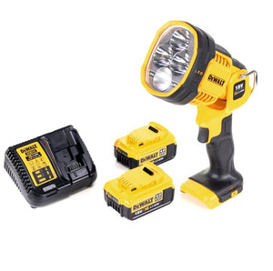 DeWalt DCL 043 Akku LED Lampe 18 V 1000 lm + 2x Akku 4,0 Ah + Ladegerät