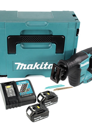 Makita DJR 188 RFJ Akku Reciprosäge 18 V Brushless Säbelsäge im Makpac + 2x 3,0 Ah Akku + Ladegerät - Toolbrothers