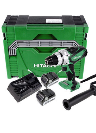 Hitachi DS 18 DSDL 18 V Akku Bohrschrauber im Koffer + 2x Hitachi BSL 1850 18 V 5,0 Ah / 5000 mAh Li-Ion Akku + Hitachi UC 18YFSL Akku Ladegerät - Toolbrothers