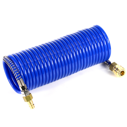 Prebena Spiralschlauch 6x9 mm 7,5 m mit Kupplung R 1/4 und Stecknippel NW 7.2 ( Z160.11 ) - Toolbrothers