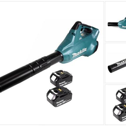 Makita DUB 362 T 2x18 Volt Akku Laubbläser Akku-Gebläse + 2x 5 Ah Akku - ohne Ladegerät - Toolbrothers