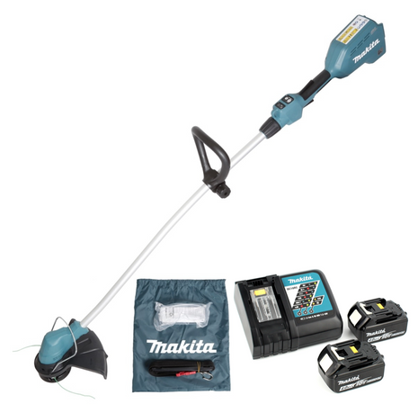 Makita DUR 184 LRM2 Akku Rasentrimmer 18V 300mm Brushless + 2x Akku 4,0Ah + Ladegerät - Toolbrothers