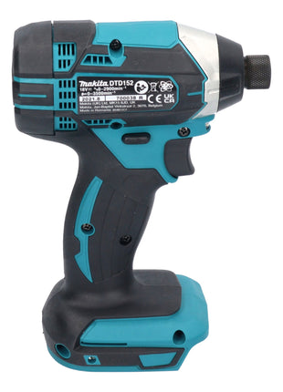 Makita DTD 152 SFJ-R clé à chocs sans fil 18 V 165 Nm 1/4" + 2x batteries 3,0 Ah + chargeur + RHINO