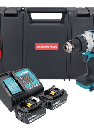 Makita DHP 489 SFJ-R perceuse à percussion sans fil 18 V 73 Nm sans balai + 2x batteries 3,0 Ah + chargeur + RHINO