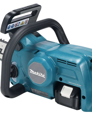 Motosierra a batería Makita DUC 357 MX3 18 V 35 cm sin escobillas + 1x batería 4,0 Ah - sin cargador