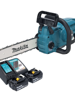 Motosierra a batería Makita DUC 357 RM2X3 18 V 35 cm sin escobillas + 2x baterías 4,0 Ah + cargador