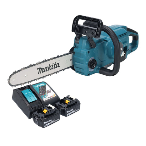 Makita DUC 357 RM2X3 Motosega a batteria 18 V 35 cm brushless + 2x batteria 4,0 Ah + caricabatterie