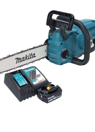 Tronçonneuse à batterie Makita DUC 357 RTX3 18 V 35 cm sans balai + 1x batterie 5,0 Ah + chargeur