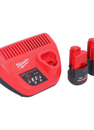 Coupe-tube en acier inoxydable sur batterie Milwaukee M12 PCSS-252C 12 V 12 - 28 mm + 2x batteries 2,5 Ah + chargeur + mallette