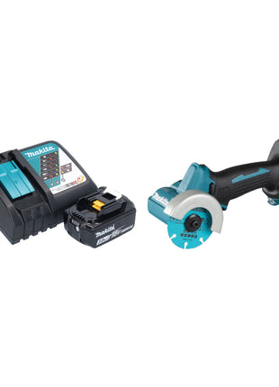 Makita DMC 300 RF1 Meuleuse d'angle sans fil 18 V 76 mm Brushless + 1x batterie 3,0 Ah + chargeur