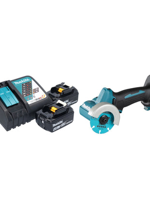 Makita DMC 300 RM Akku Winkelschleifer 18 V 76 mm Brushless + 2x Akku 4,0 Ah + Ladegerät