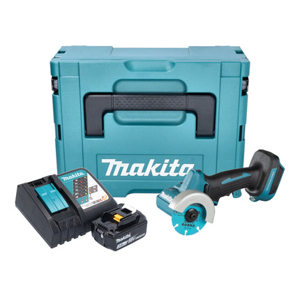 Makita DMC 300 RF1J Akku Winkelschleifer 18 V 76 mm Brushless + 1x Akku 3,0 Ah + Ladegerät + Makpac