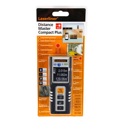 Laserliner DistanceMaster Compact Plus roter Laser Entfernungsmesser Längen Flächen Volumen bis 40 m ( 080.938A ) - Toolbrothers