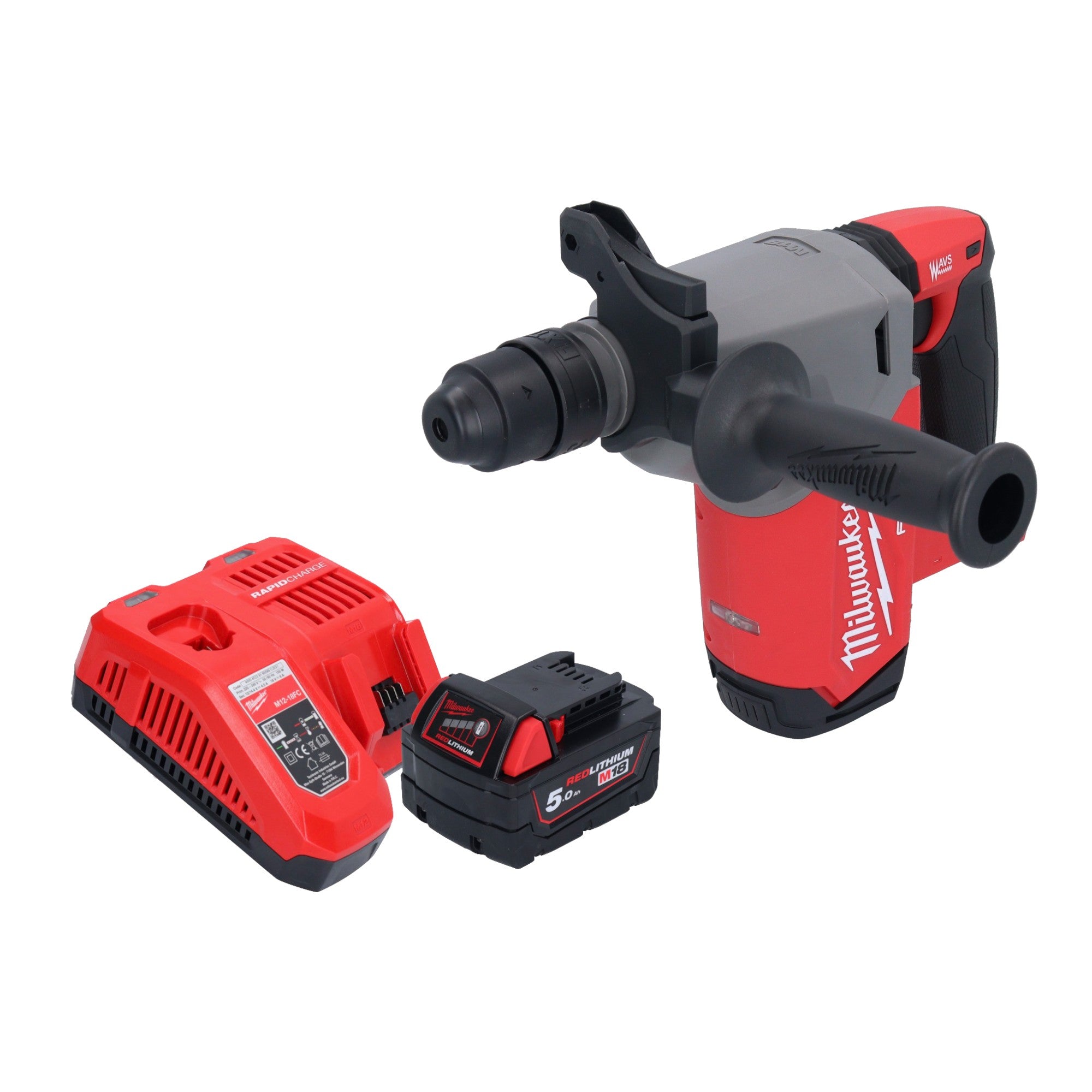 Milwaukee M18 FHX 501 Akku Kombihammer 18 V 2 5 J SDS Plus Brushless 1x Akku 5 0 Ah Ladegeraet 0 - toolbrothers