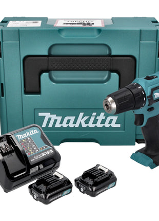 Makita DF 333 DSAJ Akku Bohrschrauber 12 V max. 30 Nm + 2x Akku 2,0 Ah + Ladegerät + Makpac