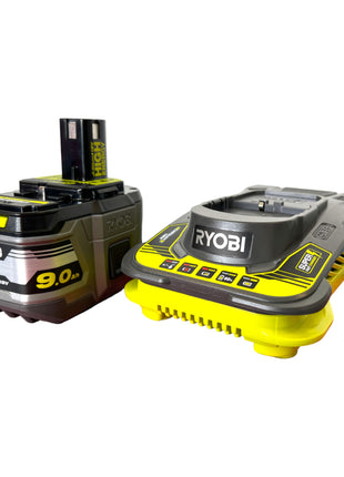 Ryobi RC18150-190 Starter Set 18 V ONE+ 1x High Energy Lithium+ Akku 9,0 Ah + Schnell Ladegerät ( 5133004421 )