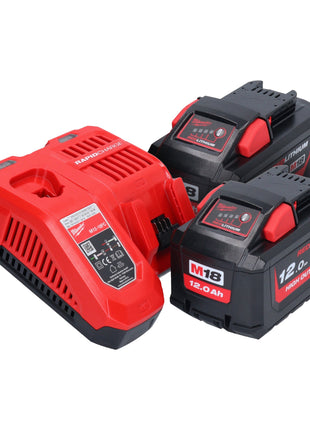 Milwaukee M18 FCHS-122 Akku Kettensäge 18 V 40 cm Brushless + 2x Akku 12,0 Ah + Ladegerät