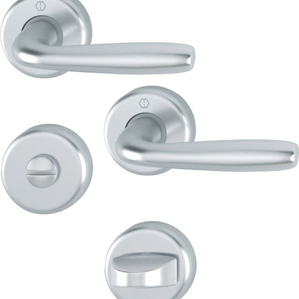 HOPPE Rosettengarnitur Maribor 1766 / 17KV/17KVS Aluminium F1 ( 3000203146 )