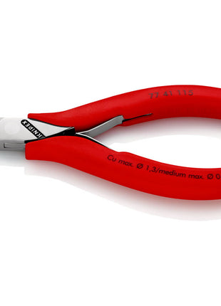 KNIPEX Elektronik-Seitenschneider Länge 115 mm Form 2 ( 4000810487 )