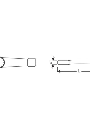 STAHLWILLE Llave de nudillos de latón 4205 Tamaño de llave 80 mm (4000826130)