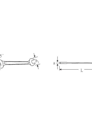 STAHLWILLE clé à fourche double MOTEUR 10 8 x 9 mm longueur 140 mm (4000826145)