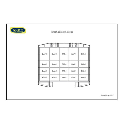 RAACO Sortimentskoffer boxxser B421xT361xH78mm ( 4000871554 )