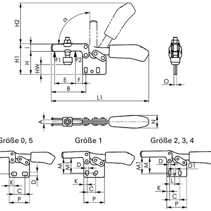 AMF Waagrechtspanner Nr. 6832 Größe 1 ( 4123572110 )