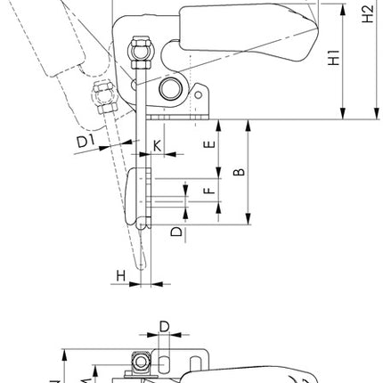 AMF Verschlussspanner Nr. 6848V Größe 3 ( 4123683300 )