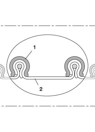 NORRES Absaug- und Gebläseschlauch CP VITON® 459 EC Innen-Ø 125-127 mm ( 4501401308 )