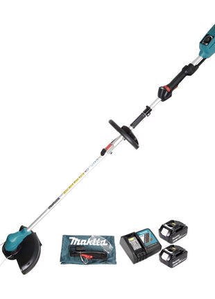 Makita DUR 183 LRG2 Akku Rasentrimmer 18V 300mm Brushless + 2x Akku 6,0Ah + Ladegerät - Toolbrothers