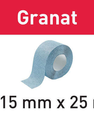 Rouleau abrasif Festool 115x25m P100 GR grenat (201106) pour abrasifs manuels