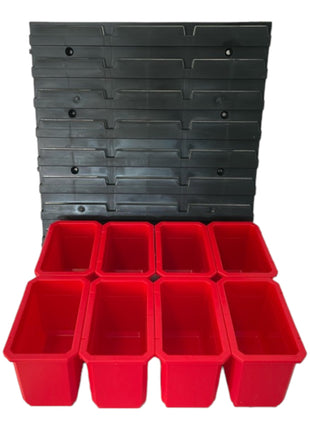 Qbrick System Container Set N°2 mur d'atelier 39 x 35 cm avec 8 conteneurs pour valises System ONE et System TWO