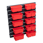 Qbrick System Container Set N° 3 mur d'atelier 39 x 35 cm avec 10 conteneurs pour PRO Organizer 100 Expert / 200 Expert / PRO Drawer 3