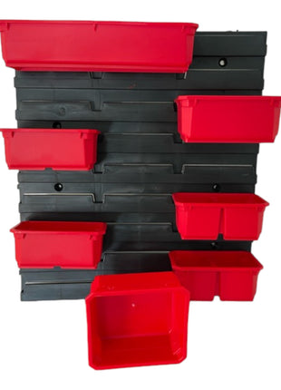 Qbrick System Container Set N° 6 Mur d'atelier 39 x 35 cm avec 8 conteneurs pour PRO Organizer 100 / 200