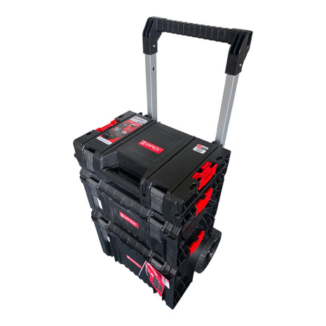 Qbrick System PRO Set 1 2.0 Plus Set di carrelli portautensili + PRO Toolcase + PRO Toolbox + PRO Cart 490 x 400 x 750 mm