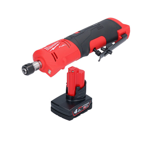 Amoladora recta a batería Milwaukee M12 FDGS-401 12 V 6 / 8 mm sin escobillas + 1x batería 4,0 Ah - sin cargador