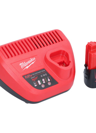 Milwaukee M12 PCG/400A-301 Akku Kartuschenpistole 12 V 400 ml + 1x Akku 3,0 Ah + Ladegerät