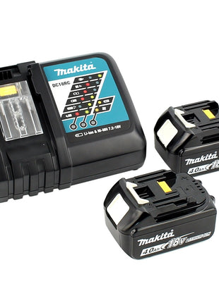 Makita DUP 361 RM Akku Rebschere Astschere 36 V ( 2x 18 V ) + 2x Akku 4,0 Ah + Ladegerät + Tasche - Toolbrothers